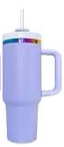 Load image into Gallery viewer, 40oz Pastel Dupe Tumbler
